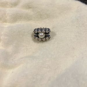 Authentic Pandora Seashell Oyster Pearl Charm